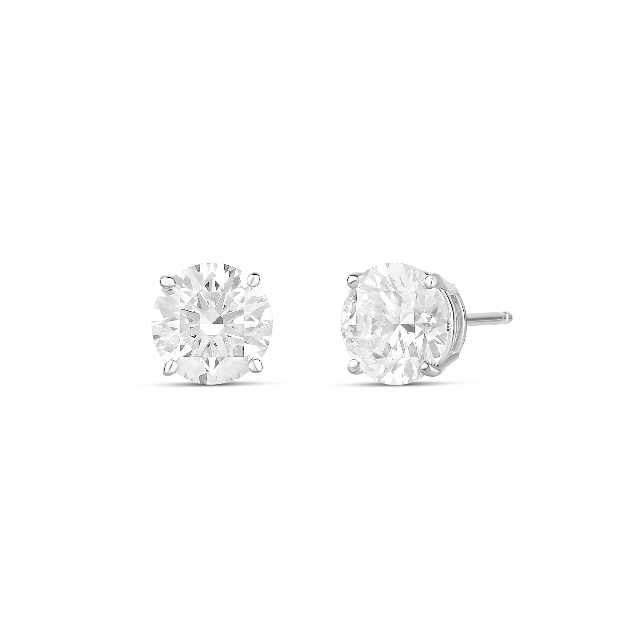 3ctw Lab Diamond Studs IGI CERTIFIED (PAIR) - Sample