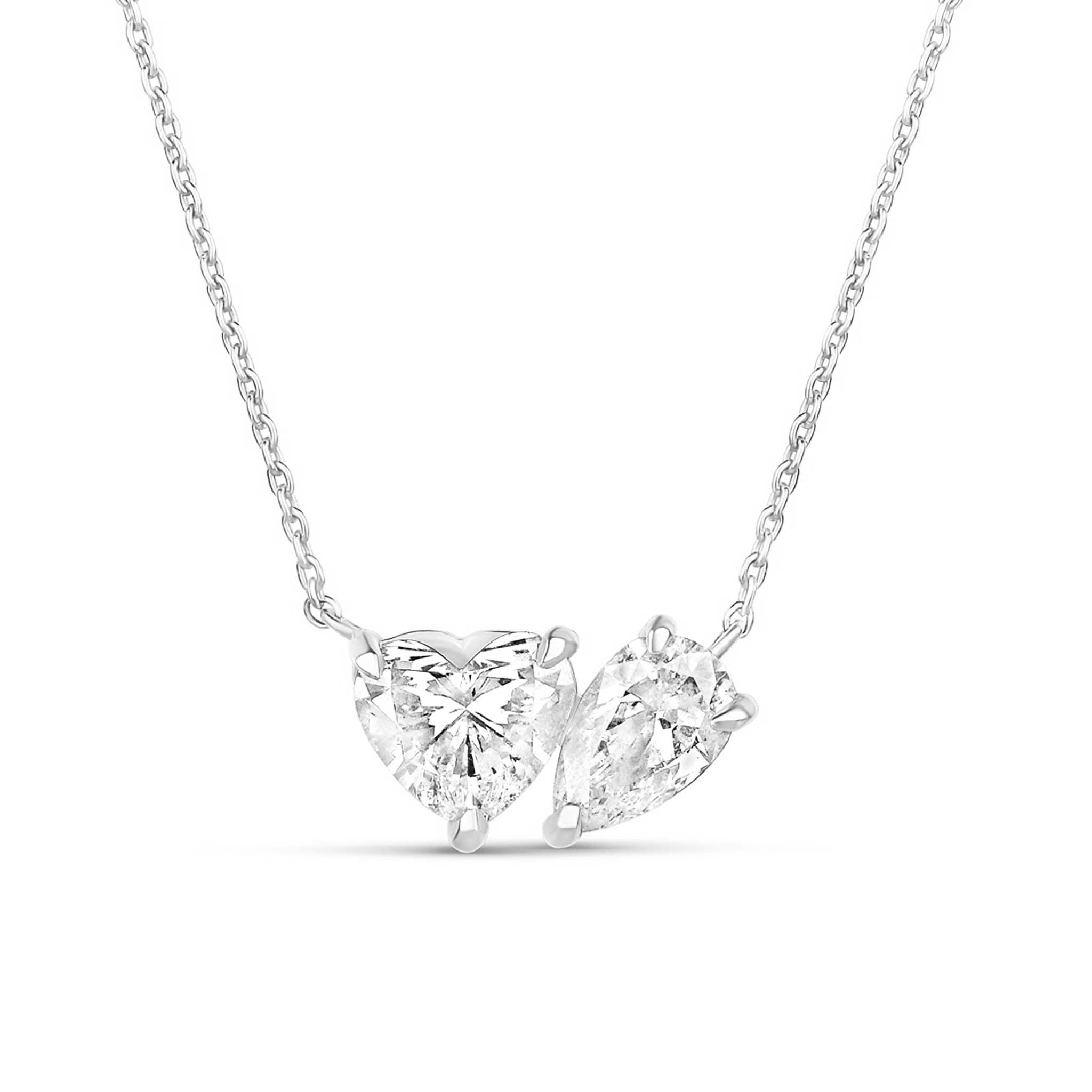 Toi-et-Moi Lab Diamond Necklace - IGI Certified