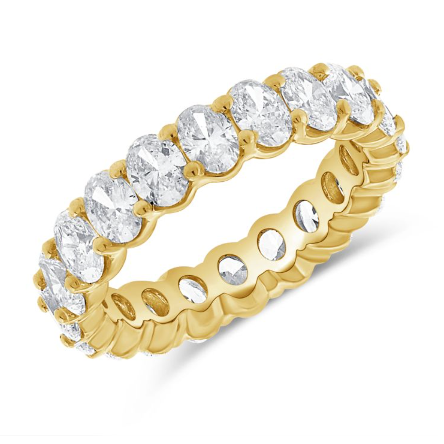 Oval Cut Lab Diamond Eternity Ring