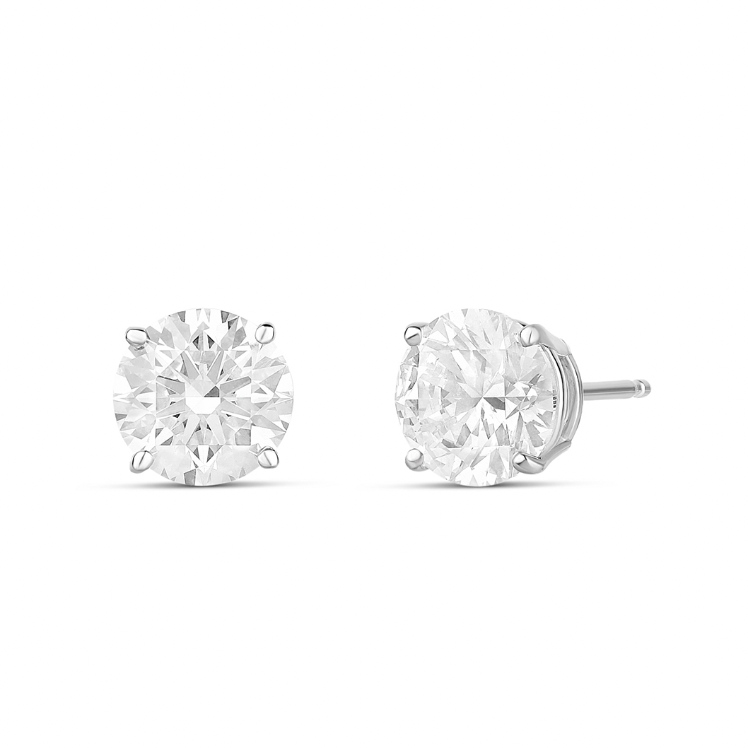 4ctw Lab Diamond Studs (PAIR) - Sample