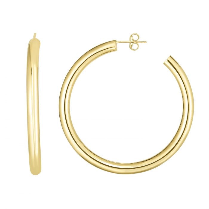 50mm Tube Hoop Earrings - Sample