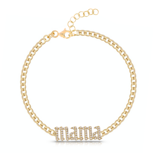 Gothic Pave Name Cuban Link Bracelet – 770 Fine Jewelry