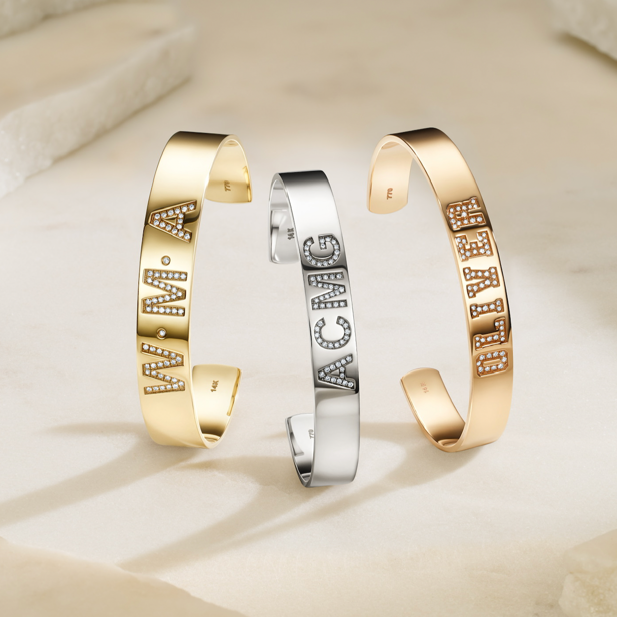 Custom Diamond Name on PaperClip Bracelet – 770 Fine Jewelry